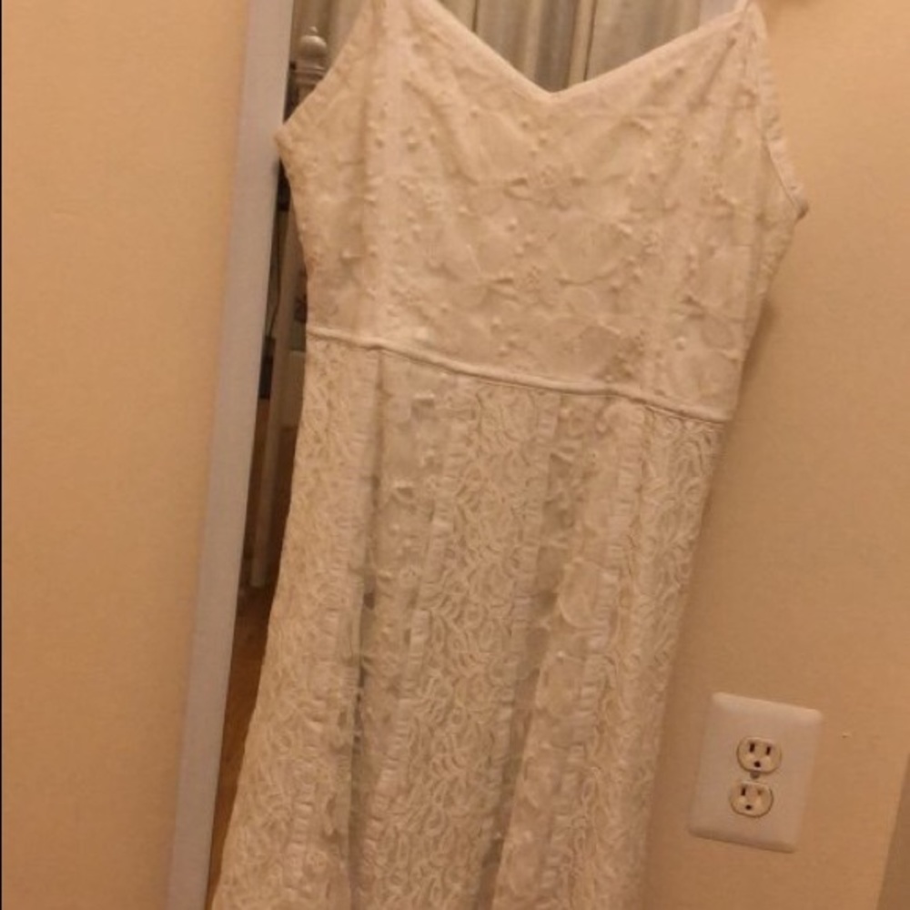 White summer lace dress